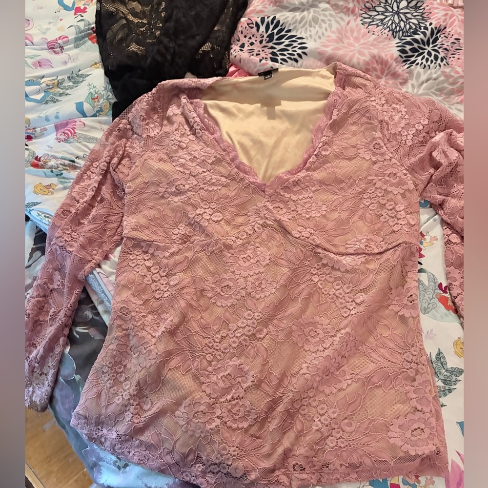 Torrid long sleeve lace top 1X